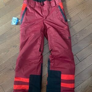 Kids Red Snow Pants